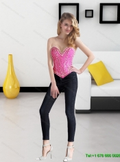 Perfect Sweetheart Beading Rose Pink 2015 Corset