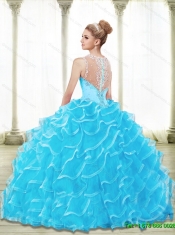Best 2015 Sweetheart Beading and Ruffled Layers Quinceanera Dresses in Lime Green