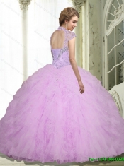 Classical Beading and Ruffles Sweetheart Quinceanera Dresses for 2015