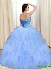 Custom Made Beading and Ruffles 2015 Quinceanera Dresses in Multi Color