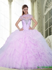 Custom Made Quinceanera Dresses with Beading and Ruffles