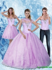 Custom Made Sweetheart Quinceanera Dresses with Beading and Appliques