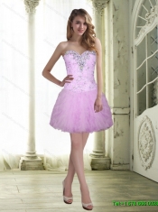 Elegant  2015 Beading and Ruffles Ball Gown Sweet 15 Dresses