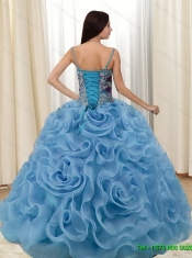 Elegant Appliques and Rolling Flowers Multi Color Quinceanera Dresses