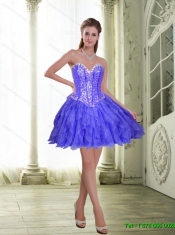 Elegant Beading and Ruffles 2015 Sweet Sixteen Dresses in Lavender