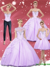 Elegant Beading Sweetheart Quinceanera Dresses for 2015