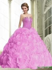 New Style Beading Quinceanera Dresses in Fuchsia
