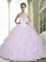 New Styles Sweetheart 2015 Quinceanera Dresses with Beading and Ruffles