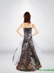 Exclusive A Line Straps Camo Flower Girl Dresses with Sweep Train