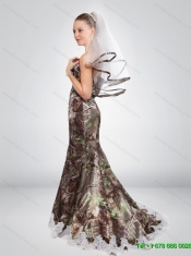 2015 Sturning Mermaid Sweetheart Camo Prom Dresses in Multi Color
