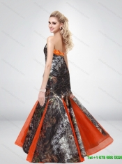 Beautiful Mermaid Halter Top 2015 Camo Prom Dresses