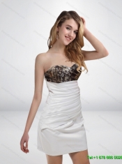 Elegant 2015 Column Sweetheart Mini Length Camo Prom Dresses