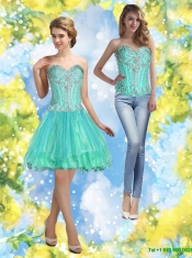 2015 Inexpensive Ball Gown Sweetheart Best Quinceanera Dresses with Beading