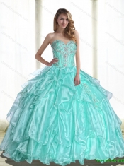 2015 Popular Sweetheart Quinceanera Dresses with Beading and Appliques