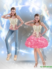 Affordable Beaded Best Quinceanera Dresses with Appliques and Pick Ups