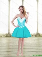 Flirting Floor Length Sweet 16 Dresses with Beading and Ruffles