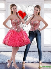 Luxurious Beaded Ball Gown Classical Quinceanera Dresses with Hand Made Flowers