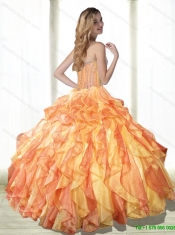 Modern Classical Quinceanera Dresses with Beading and Ruffles in Multi Color