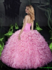 Sophisticated Ball Gown Beaded and Ruffles Classical Quinceanera Dresses