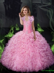 Sophisticated Ball Gown Beaded and Ruffles Classical Quinceanera Dresses