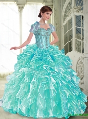 Comfortable Sweetheart New Styles Quinceanera Dresses with Ruffles and Beading