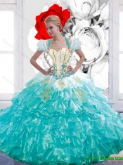 Exquisite Floor Length Elegant Quinceanera Dresses with Beading and Ruffles