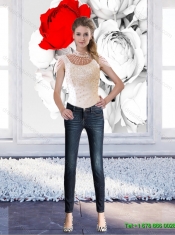 Flirting Laceed and Beaded Elegant Quinceanera Dresses with Cap Sleeves