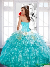 Luxurious Beaded Custom Made Quinceanera Dresses with Ruffled Layers and Appliques