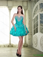 Luxurious Lace Up Custom Made Quinceanera Dresses with Beading and Ruffles