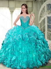 Luxurious Lace Up Custom Made Quinceanera Dresses with Beading and Ruffles