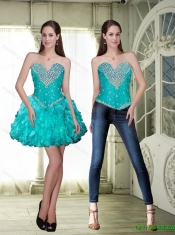 Luxurious Lace Up Custom Made Quinceanera Dresses with Beading and Ruffles