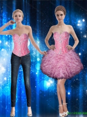 Sturning Beaded and Ruffles Elegant Quinceanera Dresses for 2015