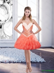 Super Hot Watermelon Elegant Quinceanera Dresses for 2015