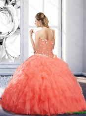 Super Hot Watermelon Elegant Quinceanera Dresses for 2015
