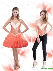 Super Hot Watermelon Elegant Quinceanera Dresses for 2015