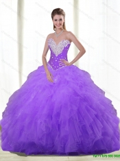 Sweetheart New Styles Quinceanera Dresses with Beading and Ruffles