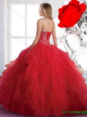Luxurious 2016 Quinceanera Dresses with Beading and Ruffles in Champagne