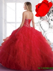 New Arrival 2015 Quinceanera Dresses with Beading and Ruffles