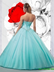 New Style 2015 Winter Champagne Dresses for Quinceanera with Beading