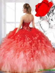 New Style Multi Color Quinceanera Dresses with Beading for 2015 Summer