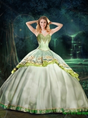 Top Seller Ball Gown Beaded Sweet 16 Dresses with Pattern and Appliques