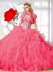 Top Seller Rose Pink 2015 Summer Ball Gown Sweet 16 Dress with Beading and Ruffles Top Seller Rose Pink 2015 Summer Ball Gown Sweet 16 Dress with Beading and Ruffles