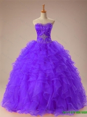 2015 Beautiful Sweetheart Beaded Quinceanera Dresses with Ruffles 2015 Beautiful Sweetheart Beaded Quinceanera Dresses with Ruffles