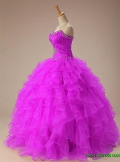 2015 Summer Sweetheart Quinceanera Dresses with Beading