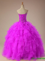 2015 Summer Sweetheart Quinceanera Dresses with Beading