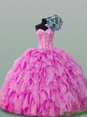 2015 Summer Wonderful Beaded Quinceanera Gowns in Lilac