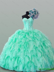 2015 Wonderful Sweetheart Quinceanera Dresses with Beading and Ruffles
