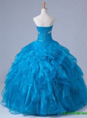 Beading and Ruffles Strapless Quinceanera Dresses for 2015
