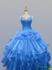 Beautiful Beaded Quinceanera Dresses with Ruffled Layers for 2015