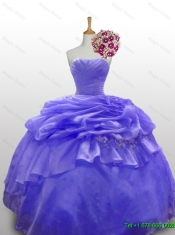 Cute Beaded and Paillette Quinceanera Dresses with Ruffled Layers for 2015